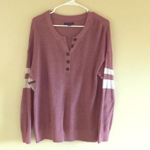 American Eagle dark pink sweater